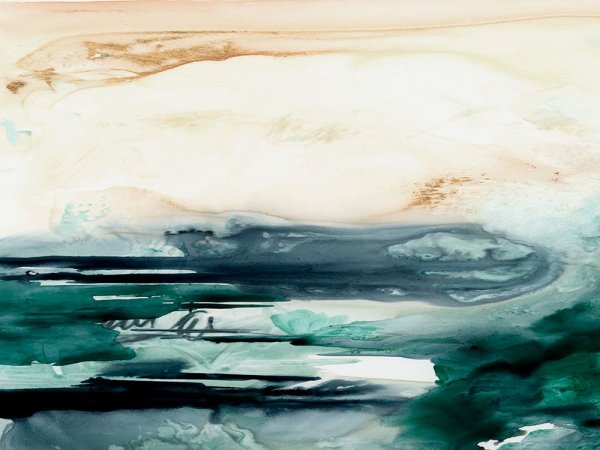 Main Product Photo of Sea Foam Flow II Painting by Jennifer Paxton Parker