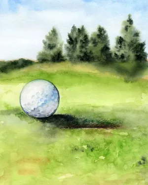 Tee Off Time II by Jennifer Paxton Parker Oil Painting