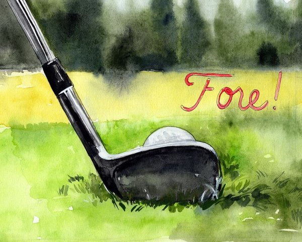 Tee Off Time IV by Jennifer Paxton Parker - Hand-Painted Oil Painting Reproduction