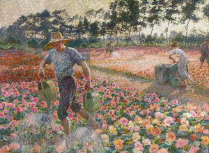 The Gardener by Jenny Montigny Oil Painting