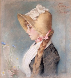 Portrait of a Lady by Jenny Nystrom Oil Painting