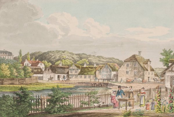 Parti af Frederiksdal  by Jens Holm - Hand-Painted Oil Painting Reproduction