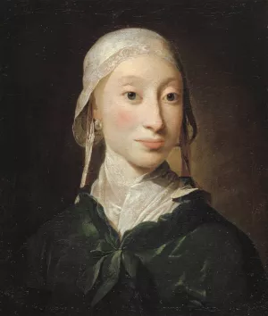 A Girl from Holstein by Jens Juel A Girl from Holstein by Jens Juel Oil Painting