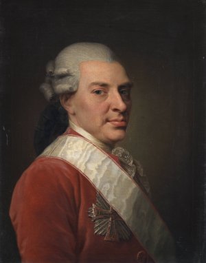 Geheimerad Henrik Hielmstierne by Jens Juel Oil Painting
