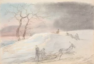 Kanefart i Rimfrost by Jens Juel Kanefart i Rimfrost by Jens Juel Oil Painting