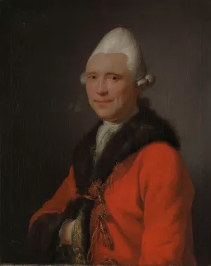 Otto Christopher von Munthe af Morgenstierne by Jens Juel Otto Christopher von Munthe af Morgenstierne by Jens Juel Oil Painting
