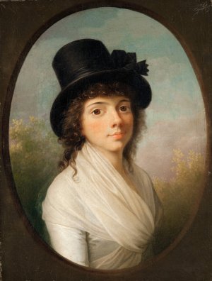 Petronelle Romeling by Jens Juel Oil Painting