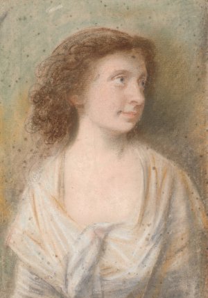 Portraet af Maria Magdalene Becker Oil painting by Jens Juel