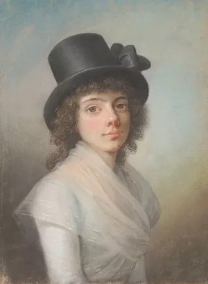 Portraet af Petronella Cornelia Romeling Oil painting by Jens Juel