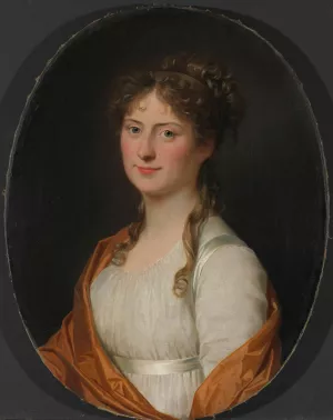 Portrait of a woman by Jens Juel Oil Painting