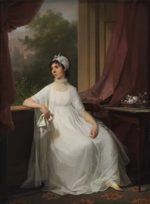 Portrait of Gertrud Hage, nee Heitmann by Jens Juel Portrait of Gertrud Hage, nee Heitmann by Jens Juel Oil Painting