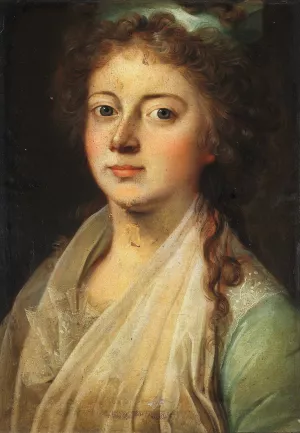 Portrait of Queen Marie Sophie Frederikke by Jens Juel Portrait of Queen Marie Sophie Frederikke by Jens Juel Oil Painting