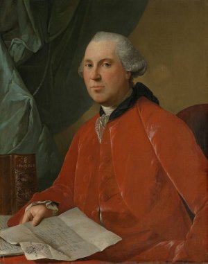 Portrett av Lauritz Christian Steen by Jens Juel Oil Painting
