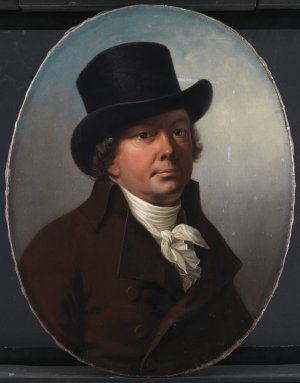 Poul Johan Schouw, guvernor i Ostindien by Jens Juel Oil Painting
