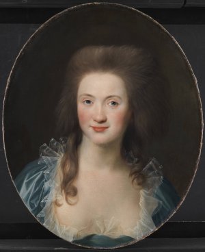 The Artist's First Betrothed by Jens Juel Oil Painting