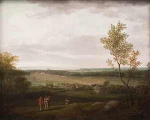 View of the Country near Jaegerspris by Jens Juel View of the Country near Jaegerspris by Jens Juel Oil Painting