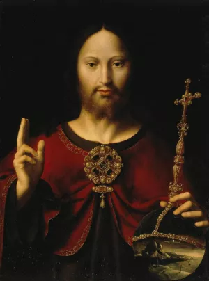 Christ the Saviour by Jeronimo De Bobadilla Oil Painting