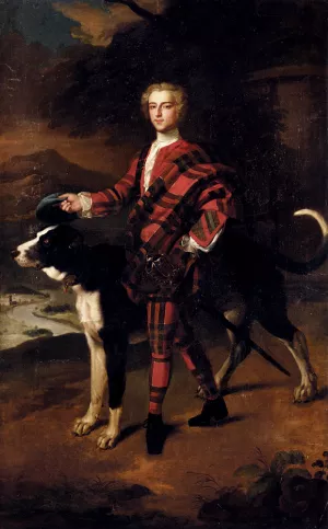 Portrait Of A gentleman, Possibly A Member Of The Campbell Family Of Breadalbane by Jeremiah Davidson Oil Painting