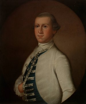 Captain William Richardson by Jeremiah Theus Oil Painting