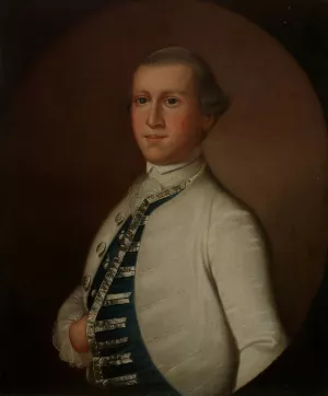 Captain William Richardson by Jeremiah Theus Oil Painting
