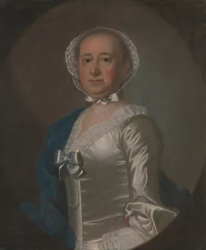 Mrs. Gabriel Manigault by Jeremiah Theus Oil Painting