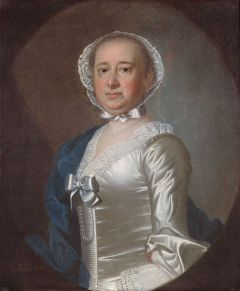 Mrs. Gabriel Manigault by Jeremiah Theus - Hand-Painted Oil Painting Reproduction