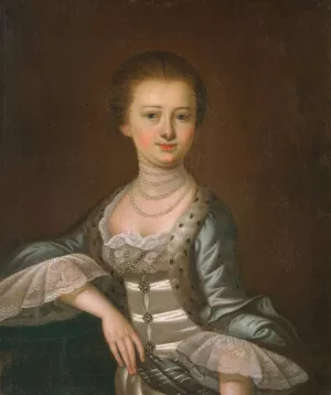 Mrs. John Dart by Jeremiah Theus Oil Painting