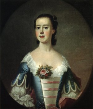 Mrs. Thomas Lynch Elizabeh Allston Lynch Oil painting by Jeremiah Theus