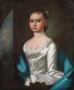 Polly Ouldfield of Winyah by Jeremiah Theus Oil Painting