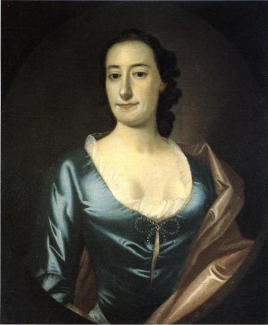 Portrait of Elizabeth Prioleau Roupell Oil painting by Jeremiah Theus