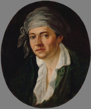 Portrait presume de l'architecte Bernier by Jerome-Martin Langlois Oil Painting