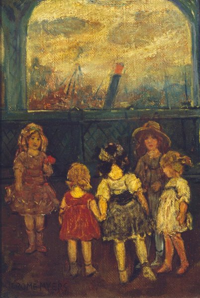 Main Product Photo of Recreation Pier Painting by Jerome Myers