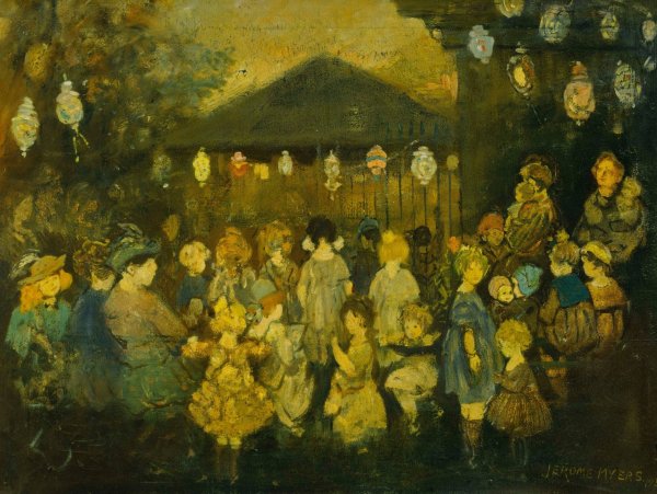 Main Product Photo of Waiting for the Concert Painting by Jerome Myers