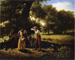 Noonday in Summer by Jerome Thompson - Oil Painting Reproduction
