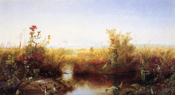 Main Product Photo of Prairie Flowers Painting by Jerome Thompson