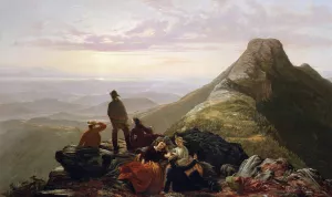 The Belated Party on Mansfield Mountain by Jerome Thompson Oil Painting