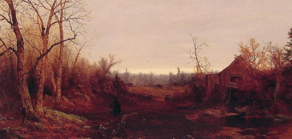 Main Product Photo of November Day, 1863 Painting by Jervis MCentee