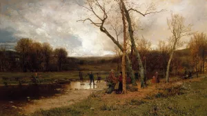 Saturday Afternoon by Jervis MCentee Oil Painting