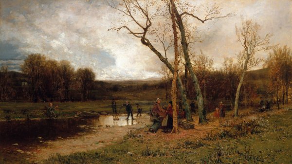 Main Product Photo of Saturday Afternoon  Painting by Jervis MCentee