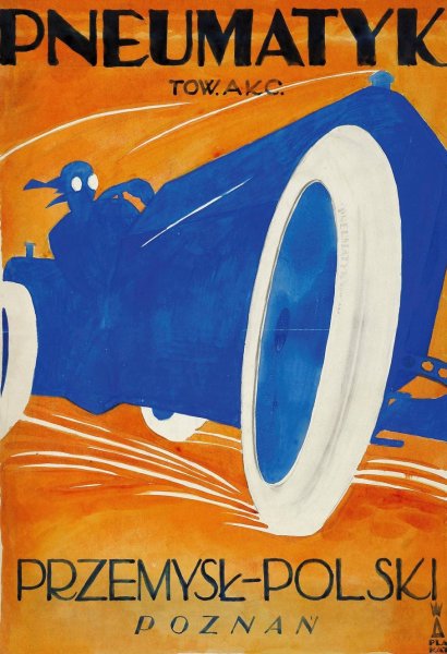 Main Product Photo of Pneumatyk Tow. Akc. Przemysl - Polski Poznan  Painting by Jerzy Gelbard