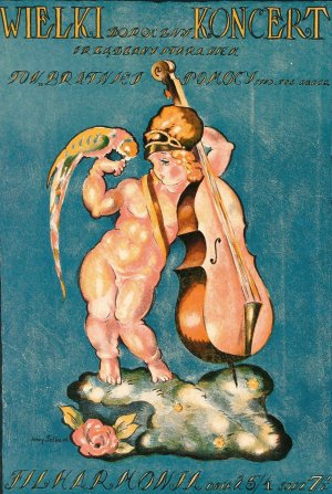 Wielki Doroczny Koncert urzadzony staraniem Tow Bratniej Pomocy Stud. Pol. Warsz. by Jerzy Gelbard Oil Painting
