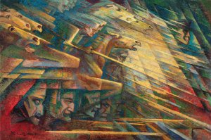 Charge by Jerzy Hulewicz Oil Painting