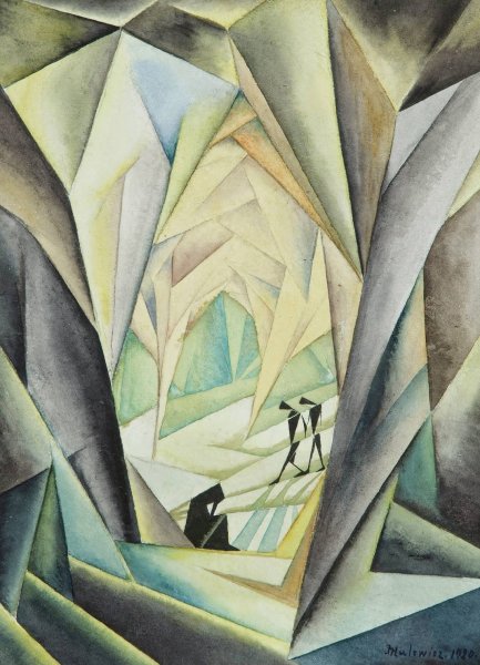 Main Product Photo of Kompozycja  Painting by Jerzy Hulewicz