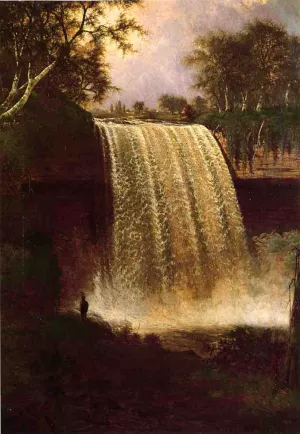 Minnehaha Falls, Minnesota by Jesse Talbot - Oil Painting Reproduction