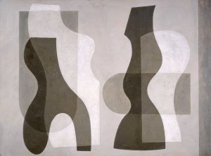 Superimposed Forms by Jessica Dismorr Oil Painting