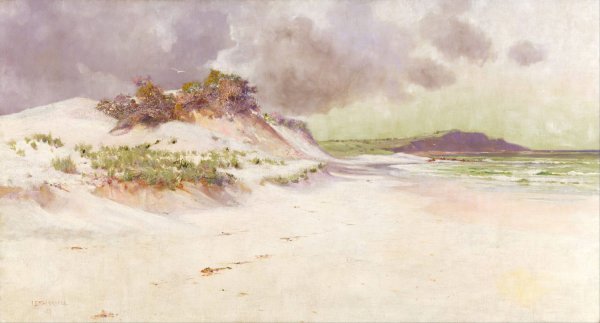 The lonely margin of the sea  by Jessie E Scarvell - Hand-Painted Oil Painting Reproduction