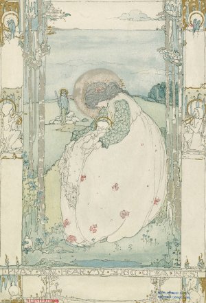 I pray you hear my song of a nest by Jessie M. King Oil Painting