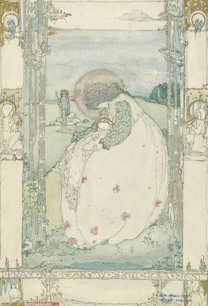 I pray you hear my song of a nest by Jessie M. King Oil Painting