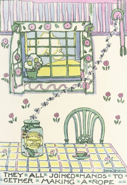 Main Product Photo of Mummy's Bedtime Story Book Pl.02  Painting by Jessie Marion King