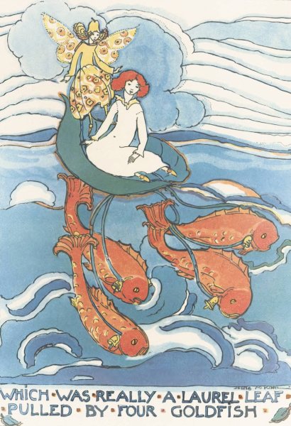 Main Product Photo of Mummy's Bedtime Story Book Pl.11  Painting by Jessie Marion King